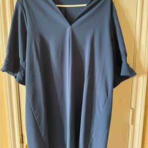 Elegant Blue Women's Dress